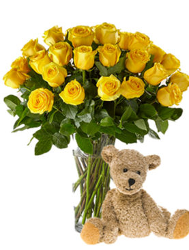 2 Dozen Spectacular Yellow Roses