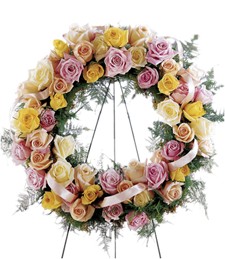 Vibrant Sympathy Funeral Wreath