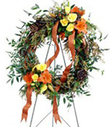 Flourishing Garden Funeral Wreath