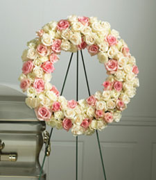Victorian Roses Standing Wreath