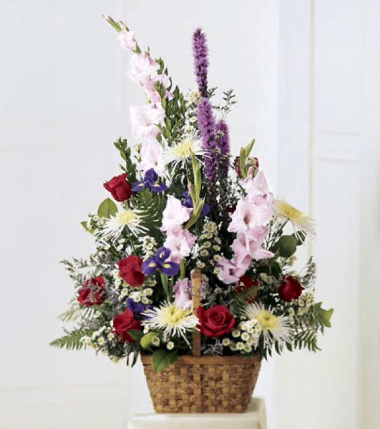 The Colorful Rose Basket