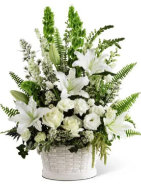 Elegant Sympathy Floral Basket