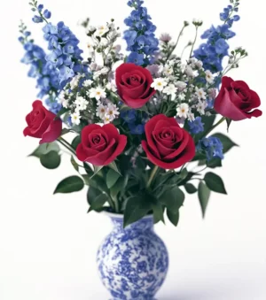 Blue and White Blossoms