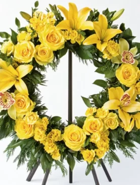 Fresh Florals Sympathy Wreath
