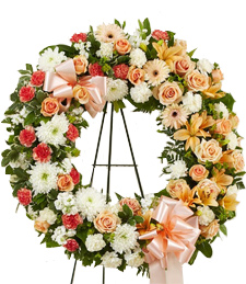 Perfectly Arranged Blossoms Wreath