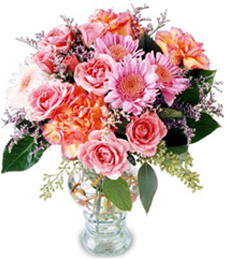 Pink Rose Carnation Bouquet
