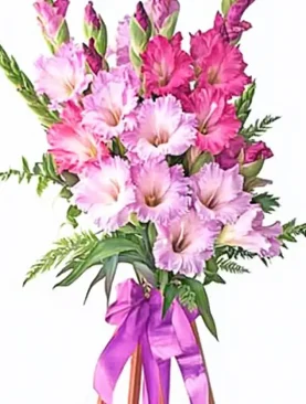 Pink Gladiolus Standing Spray