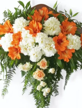 Vibrant Blooms Casket Cover