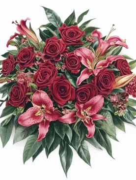 Casket Funeral Spray