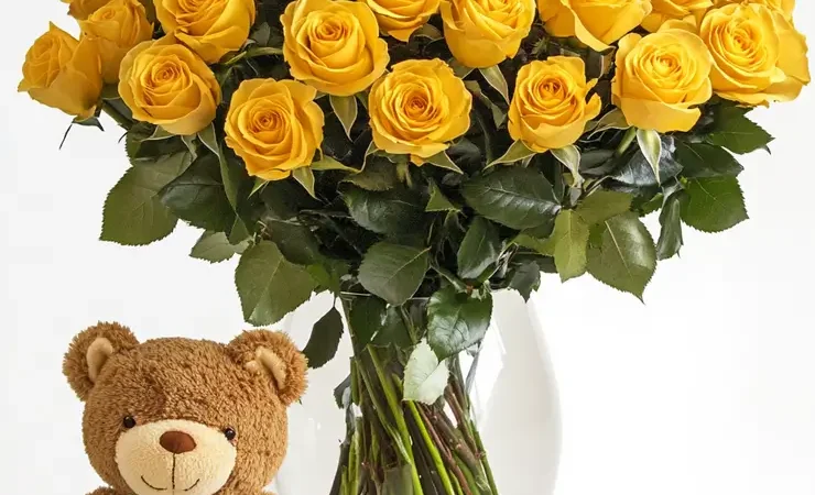 2 Dozen Spectacular Yellow Roses