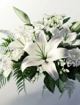 A Light from Heaven Casket Spray