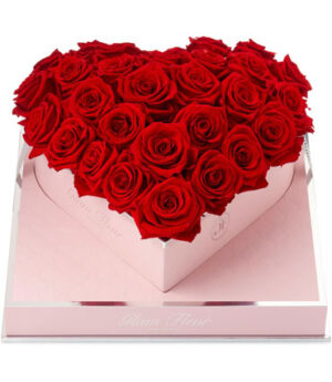 Rose Heart Red