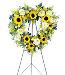 Yellow Rose Fueneral Wreath